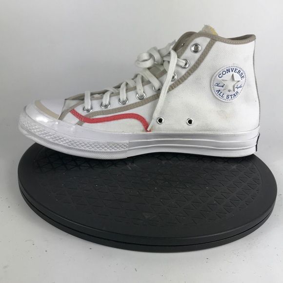 Converse Chuck 70 Hi White Canvas Shoes 171408C Men’s Size 10.5 - Picture 9 of 12